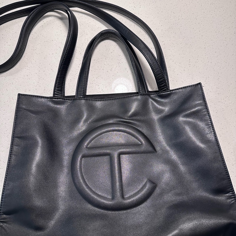 Telfar Black Shopping Bag